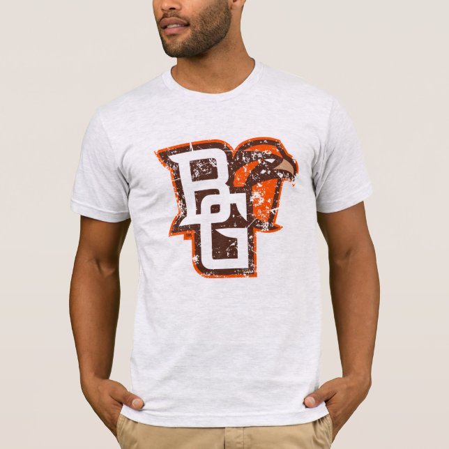 BG Falcons Distressed T-Shirt (Front)