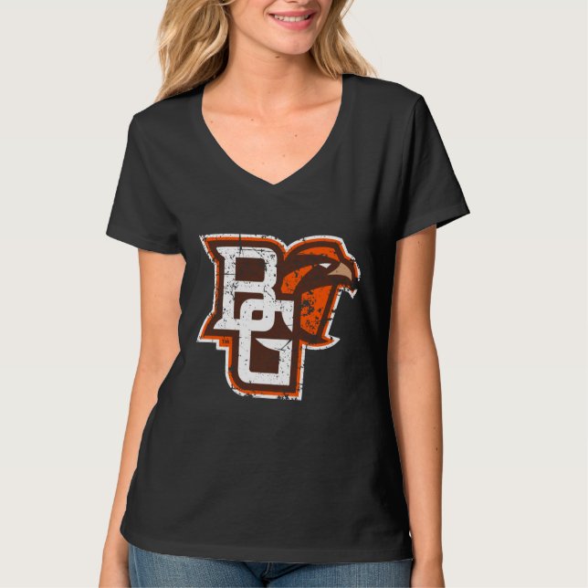 BG Falcons Distressed T-Shirt (Front)