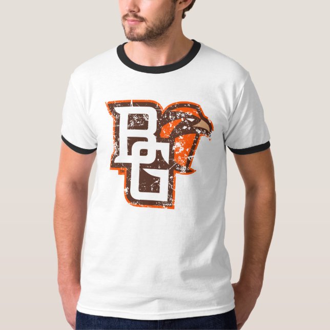 BG Falcons Distressed T-Shirt (Front)
