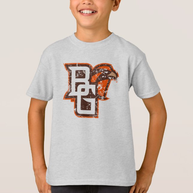 BG Falcons Distressed T-Shirt (Front)
