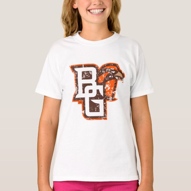BG Falcons Distressed T-Shirt (Front)