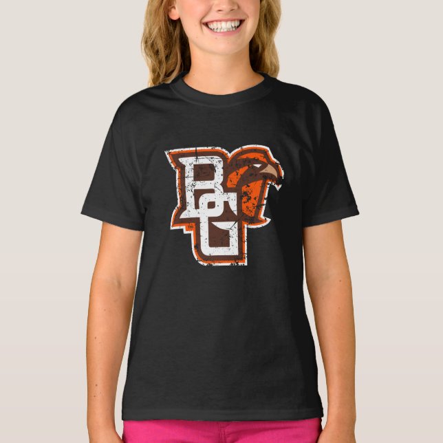 BG Falcons Distressed T-Shirt (Front)