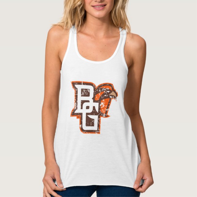 BG Falcons Distressed Tank Top (Front)
