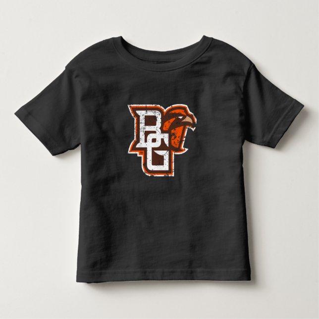 BG Falcons Distressed Toddler T-shirt (Front)