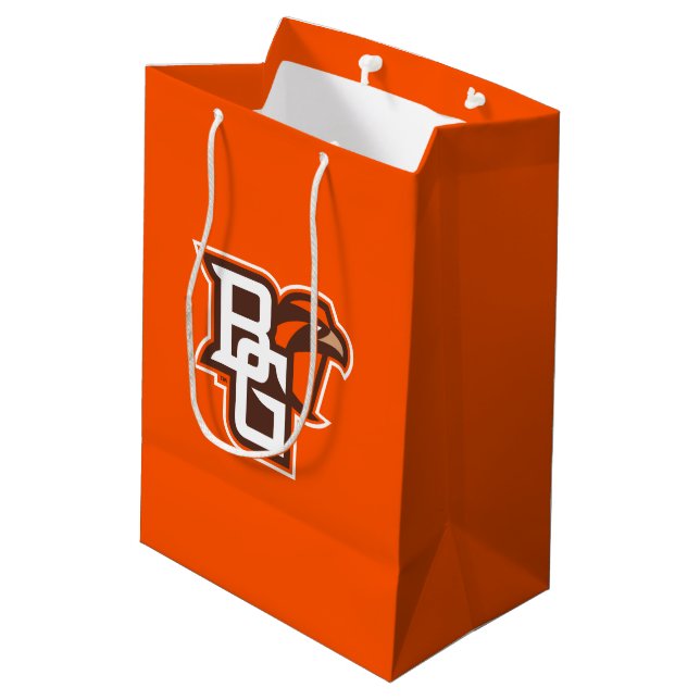 BG Falcons Medium Gift Bag (Back Angled)