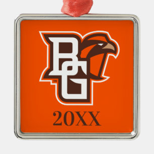 BG Falcons Metal Ornament