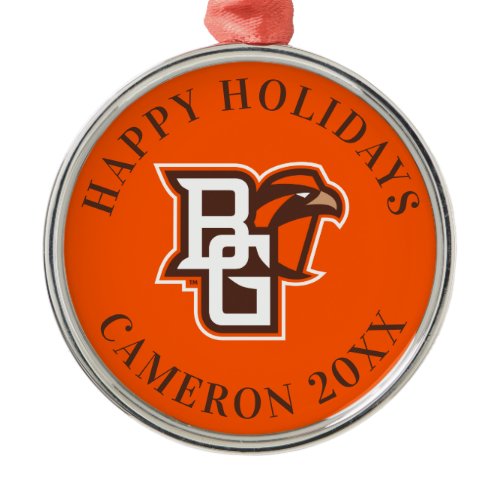BG Falcons Metal Ornament