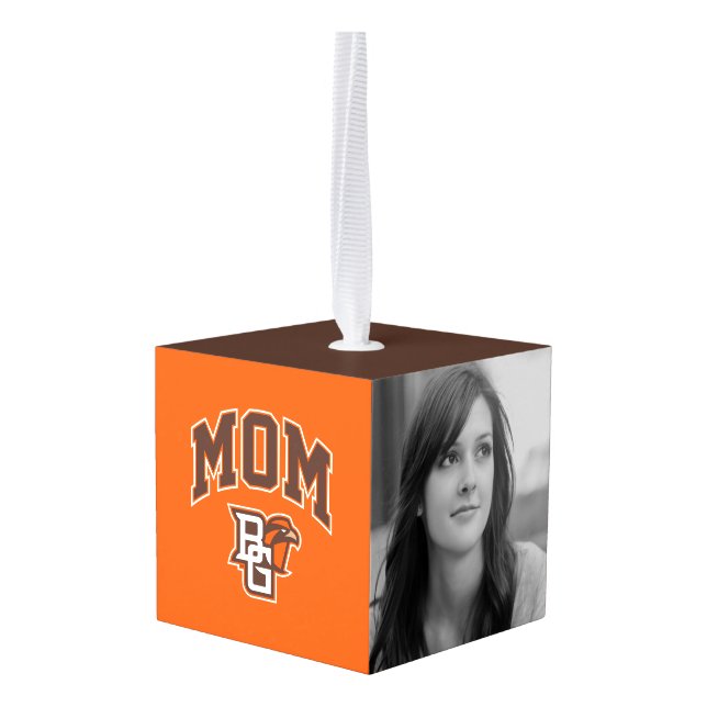 BG Mom Cube Ornament (Back Angled)