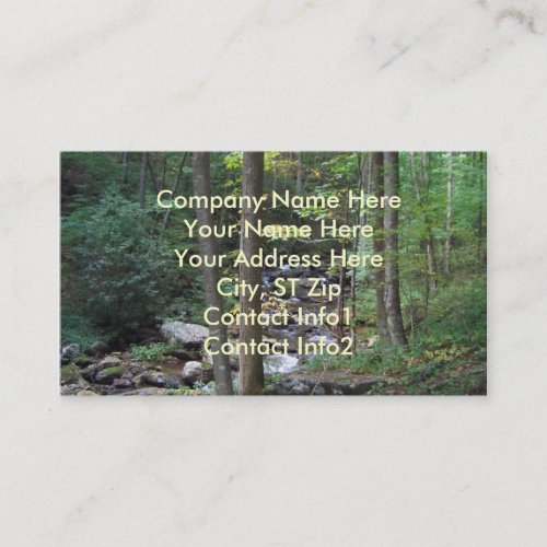 BG- Nature Stream Business Cards