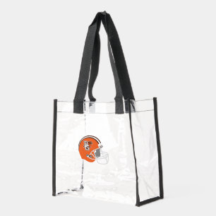 BG Orange Football Helmet Clear Tote Bag