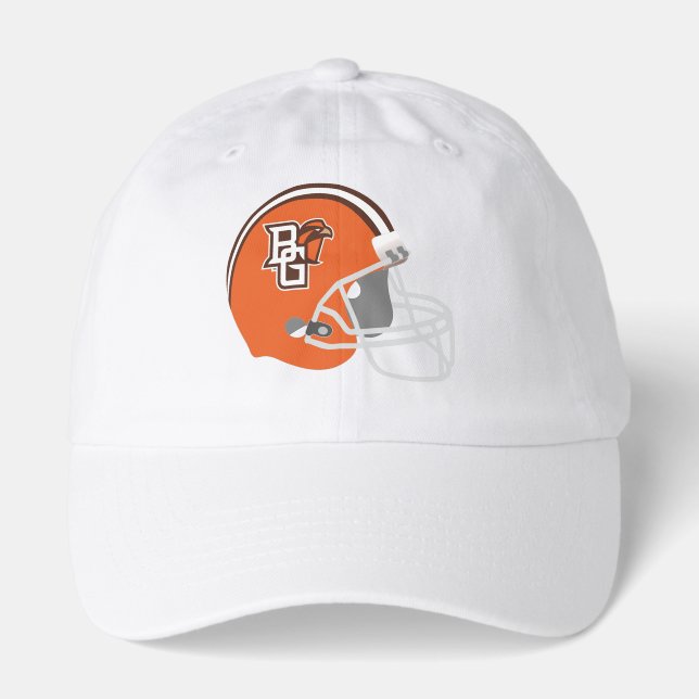 BG Orange Football Helmet Hat (Front)