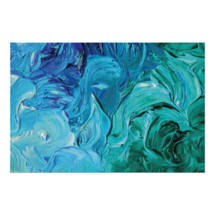 BG Painted Fine Art Abstract Design Art Background Poster