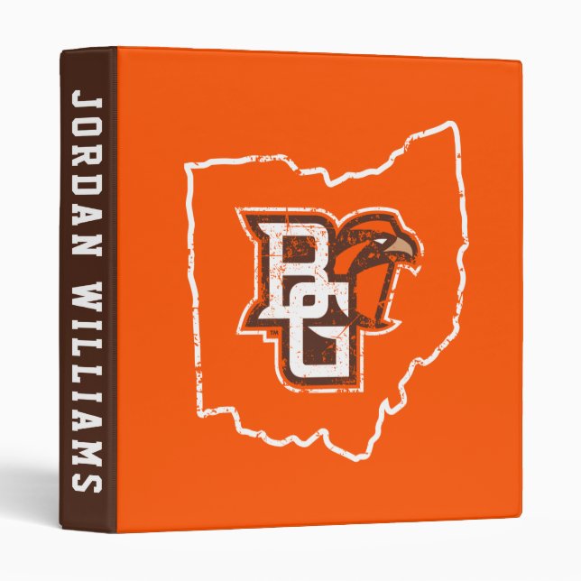 BG State Love 3 Ring Binder (Front/Spine)