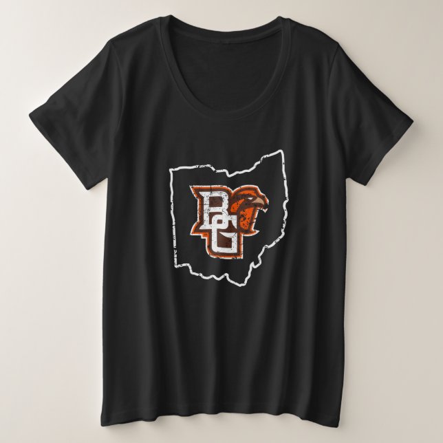 BG State Love Plus Size T-Shirt (Design Front)