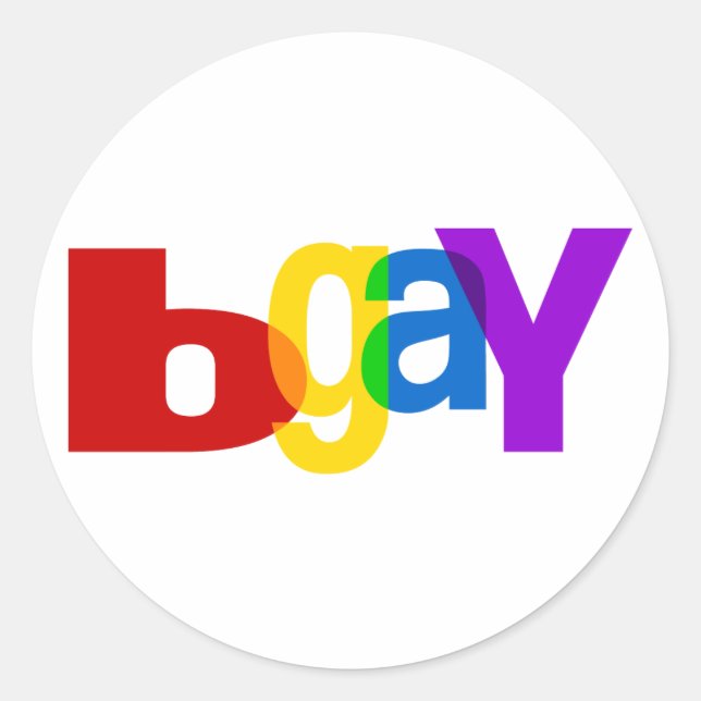 bGay Classic Round Sticker (Front)