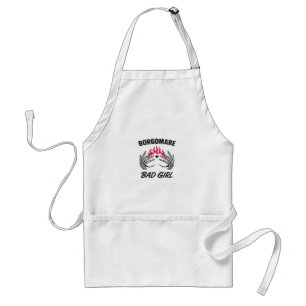 Bgm Bad Girl II Skeleton Heart Hands Edgy Vibe Adult Apron