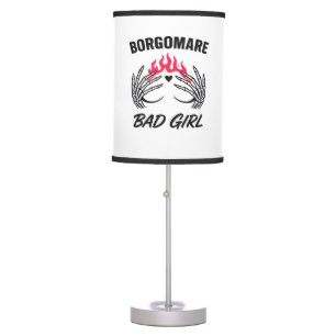 Bgm Bad Girl II - Skeleton Heart Hands   Table Lamp