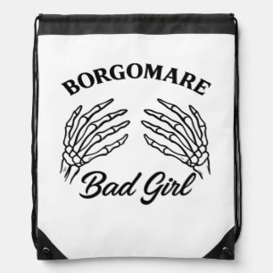 Bgm Bad Girl - Skeleton Heart Hands  Drawstring Bag