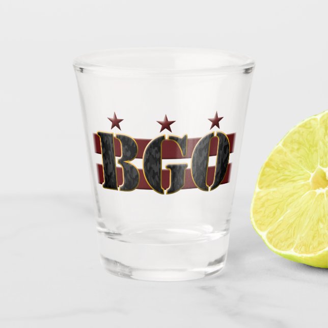 BGO Logo Shot Glass (Front)