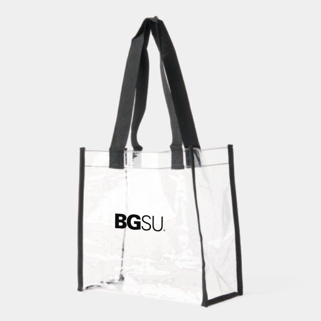 BGSU Institutional Logo Clear Tote Bag (Left)