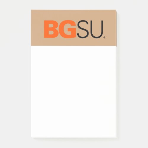 BGSU Institutional Logo Post_it Notes