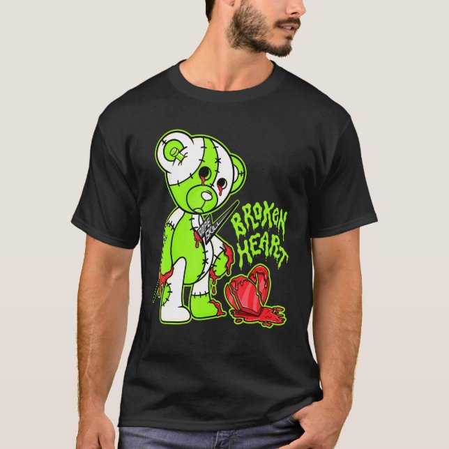 Bh Bear Match Jordan 6 Electric Green T-Shirt (Front)