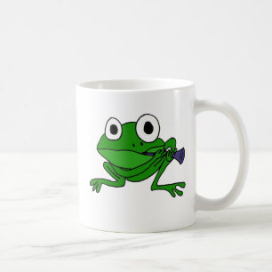 BH- Funny Frog Playing Clarinet Coffee Mug
