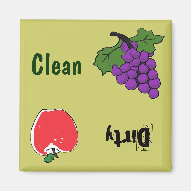 BH- Grapes and Apple Dishwasher Magnet (Front)
