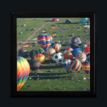 BH hot air balloon fiesta views Keepsake Box<br><div class="desc">gift box ballooning</div>