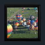 BH hot air balloon fiesta views Keepsake Box<br><div class="desc">gift box ballooning</div>