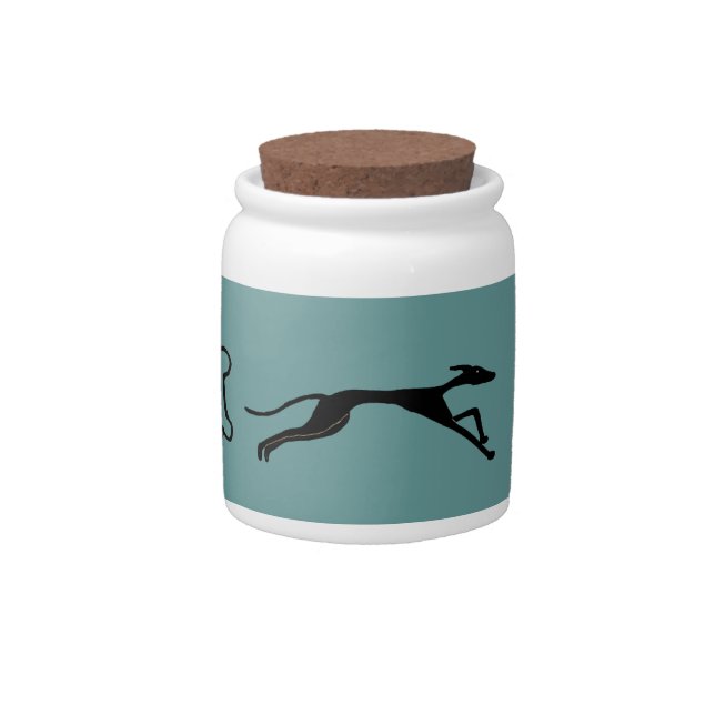 BH- Racing Greyhound Pets Treats Jar (Front)