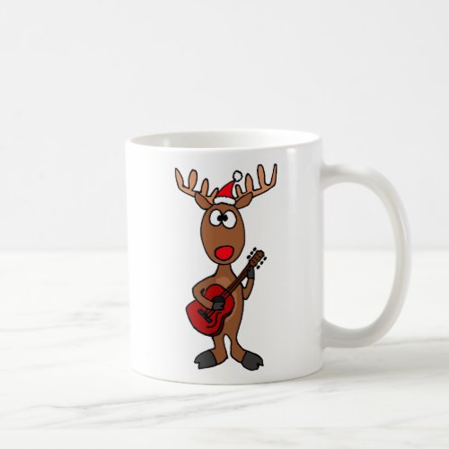 BH_ Reindeer Playing Guitar Coffee Mug
