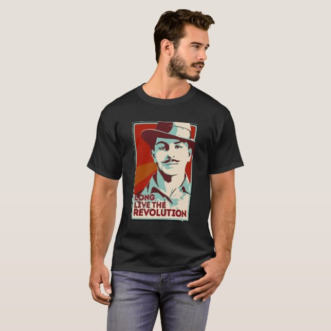 Bhagat Singh Revolution T-Shirt (Front Full)