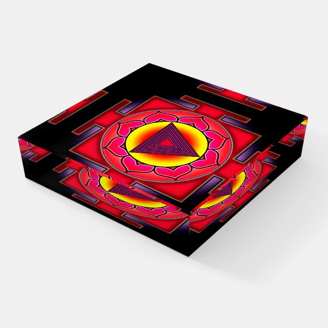 Bhairavi Yantra Paperweight (Angled)