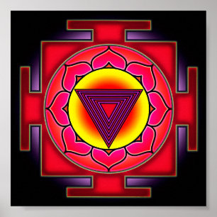 Bhairavi Yantra symbol Poster