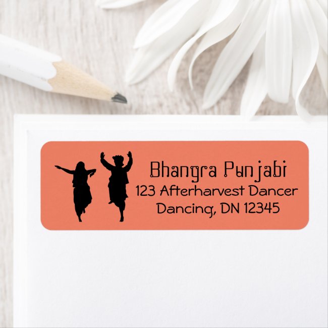 Bhangra Dancingn Custom Return Address for Dancers