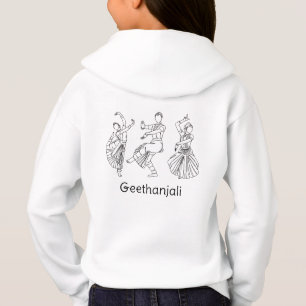 Bharatanatyam Dance custom name hoodie