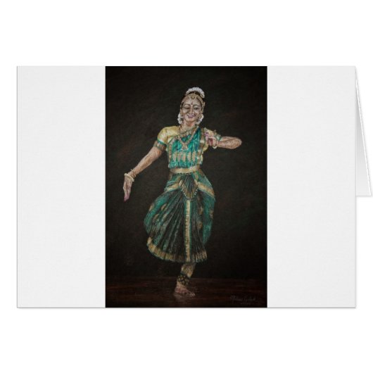 Bharatanatyam Dancer Cards (Front Horizontal)