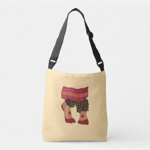 Bharatanatyam dancers Feet Design personalized Crossbody Bag