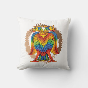 bherunda bird throw pillow
