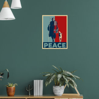Bhikkhu Pannakara and Peace Dog Aloka Poster