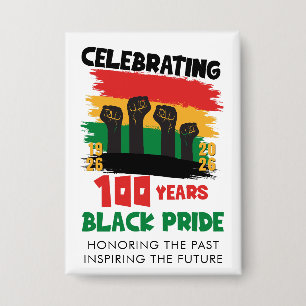BHM 100 Years Celebrate Black History Month Button