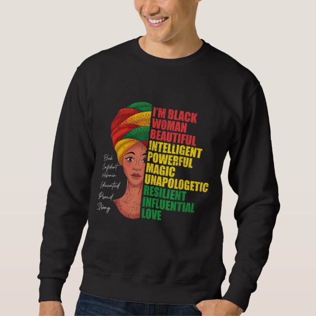 BHM African Women African American Black History M Sweatshirt (Front)