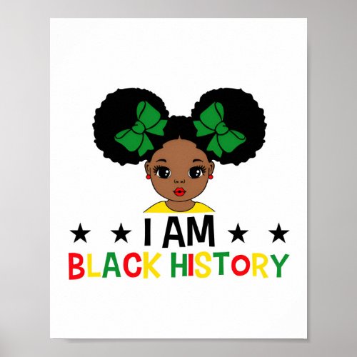 Bhm I am Black History Poster