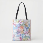 Bhopal Madhya Pradesh City Map Tote Bag