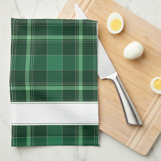 plaid kitchen towels