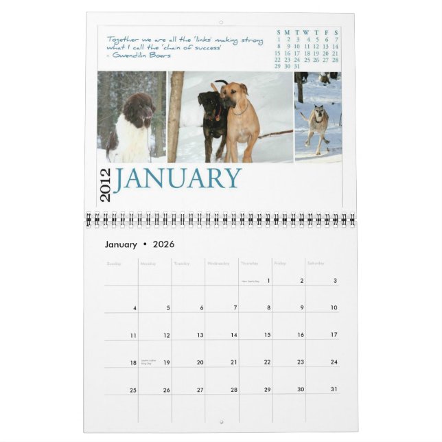 BHRR 2012 Chain of Success Calendar (Jan 2026)