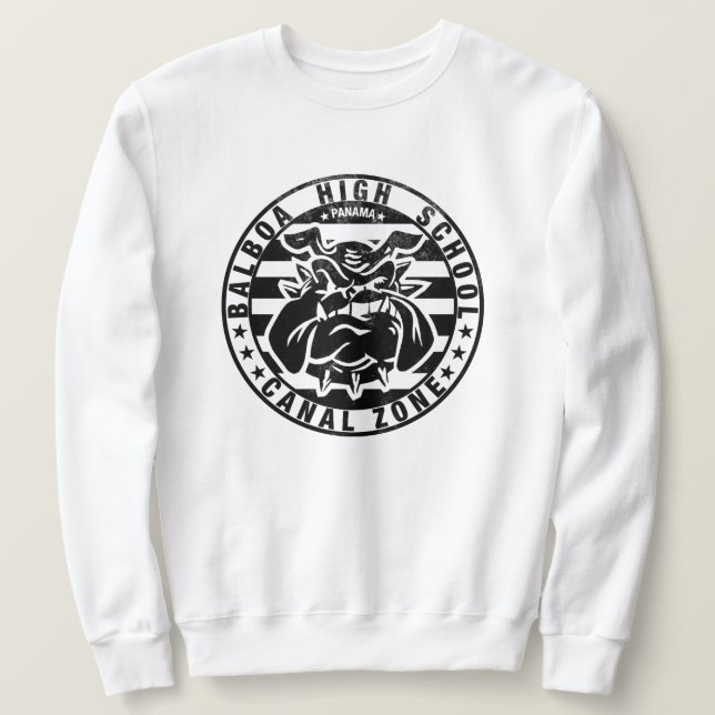 BHS Bulldogs (weathered - black) Sweatshirt (Design Front)