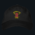 BHS Crew - Adjustable Baseball Hat B Design<br><div class="desc">BHS Crew - Adjustable Baseball Hat with Classic B and Oars Design</div>