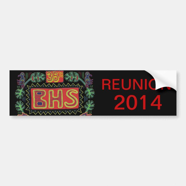 BHS Reunion Bumper Sticker (Front)
